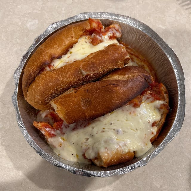 Chicken Cutlet Parmesan Hero.